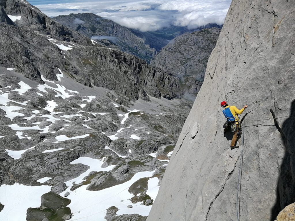 En la gran travesía de la Rabadá y Navarro al Picu Urriellu.