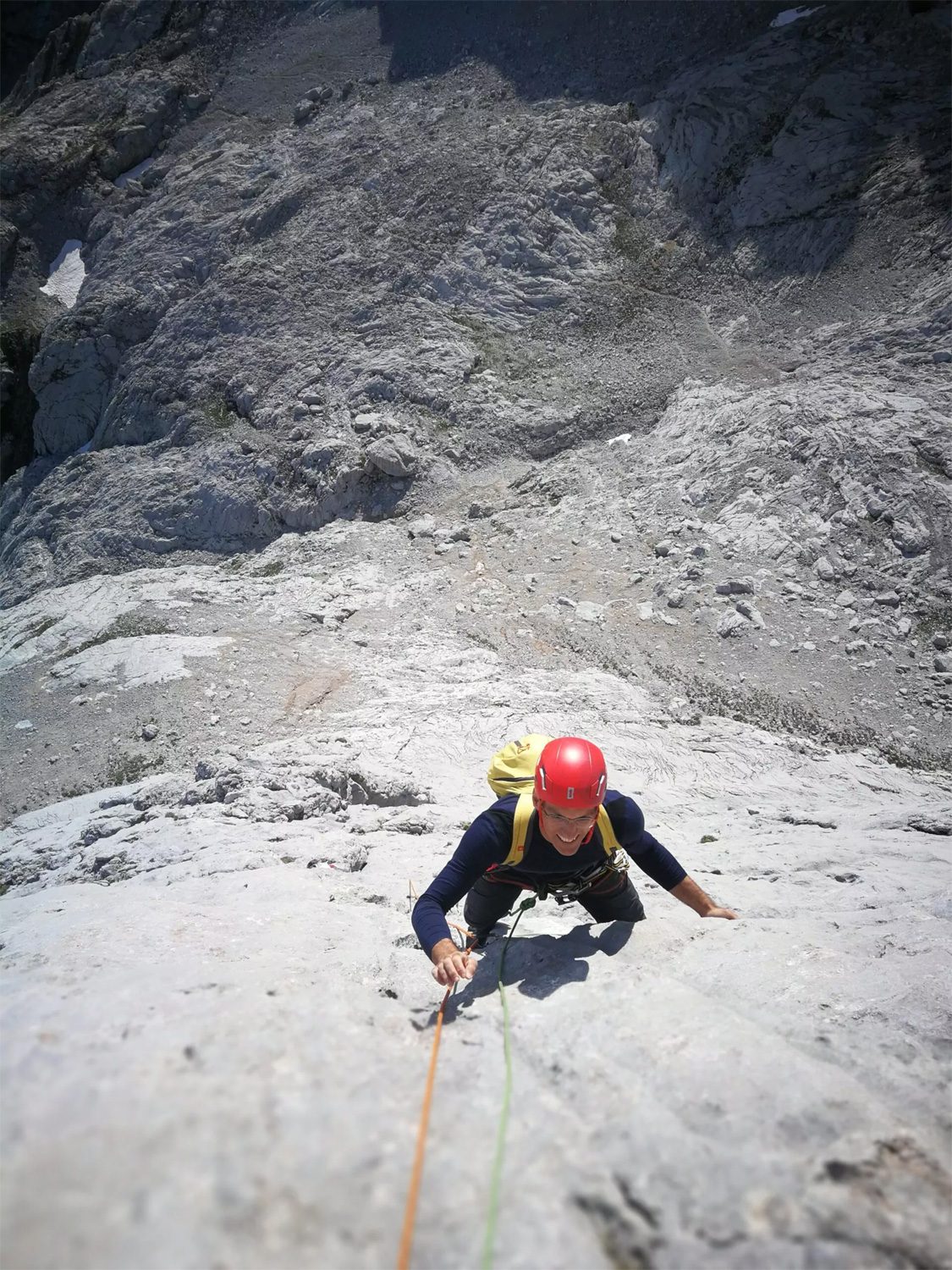 Cepeda. Escalada con guía. Picu-Urriellu